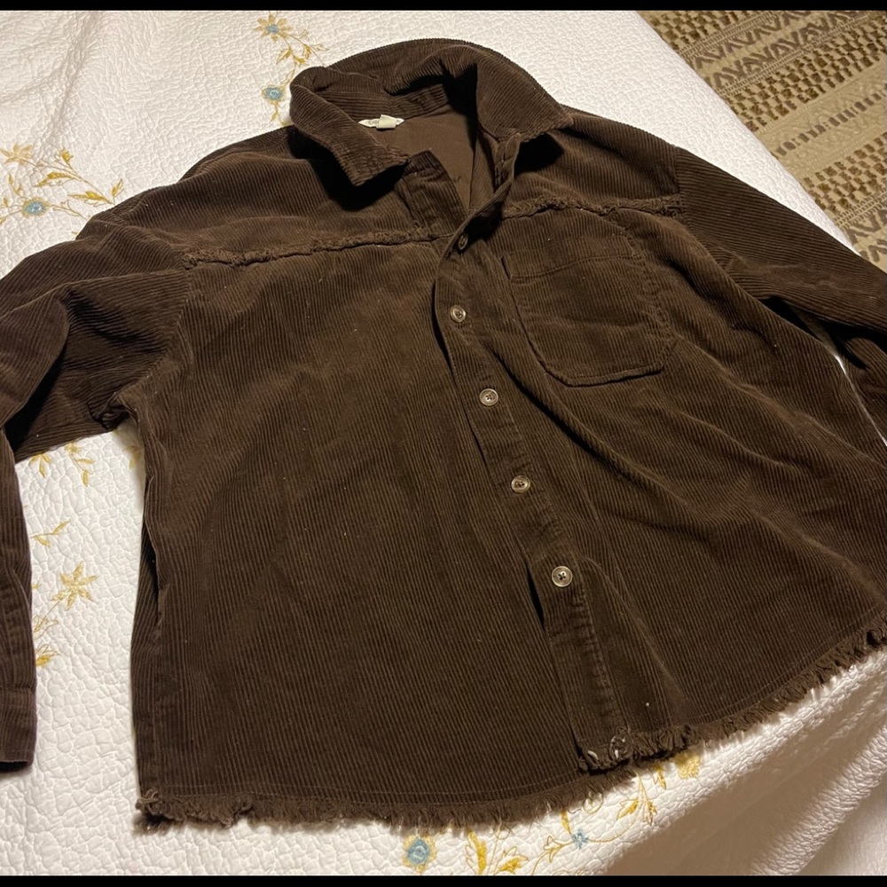 Brown shacket